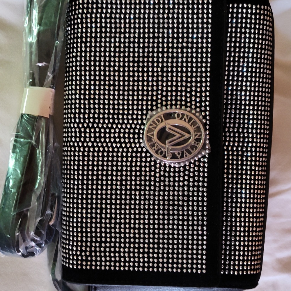 Valentino Orlando purse black with silver accents